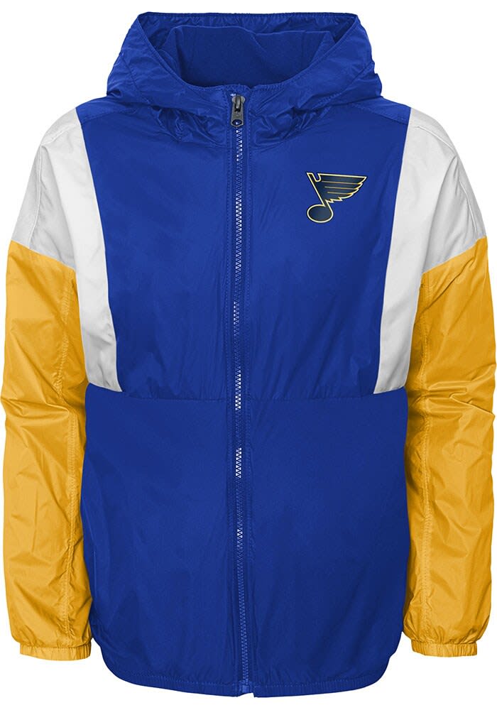 NHL Youth St. Louis Blues Goal Line Blue Windbreaker Jacket