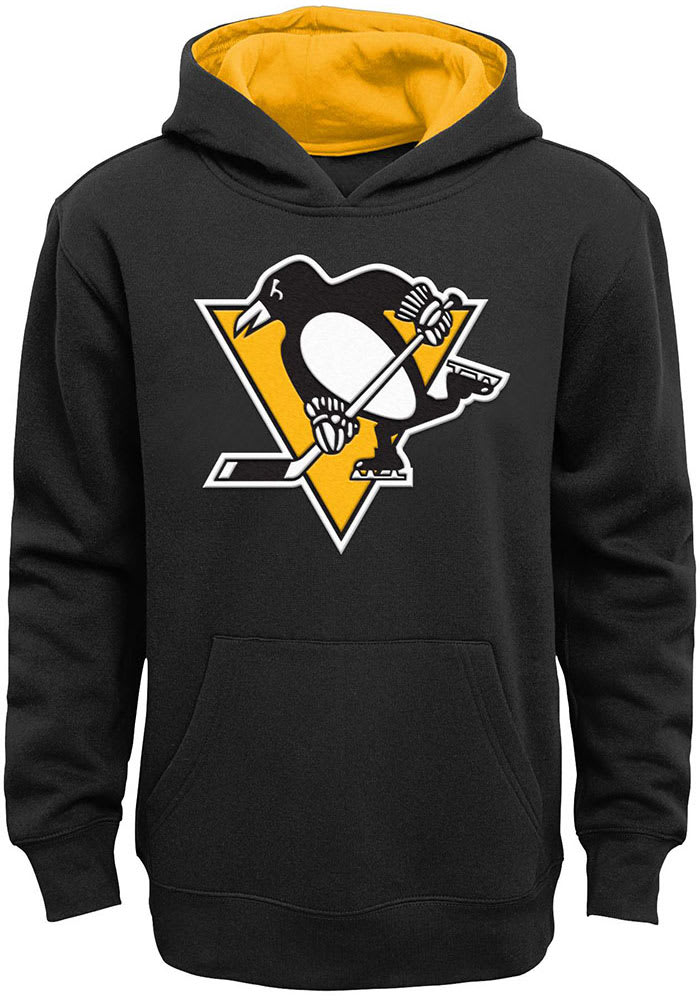 Pittsburgh Penguins Toddler Black Prime Long Sleeve Hooded Sweatshirt