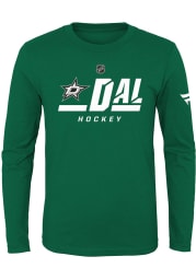 Dallas Stars Boys Kelly Green Authentic Pro 2 Long Sleeve T-Shirt