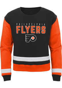 Philadelphia Flyers Girls Black Fan Moment Long Sleeve Sweatshirt