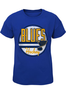 St Louis Blues Girls Blue Perfect Your Practice Short Sleeve Tee