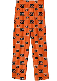 Philadelphia Flyers Youth Orange All Over Logo Sleep Pants