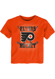 Philadelphia Flyers Toddler Orange Classic Sticks Short Sleeve T-Shirt