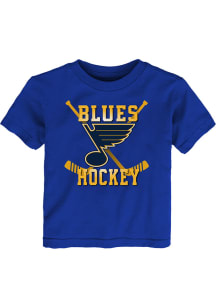 St Louis Blues Toddler Blue Classic Sticks Short Sleeve T-Shirt