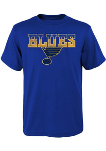 St Louis Blues Youth Blue Blocker Short Sleeve T-Shirt