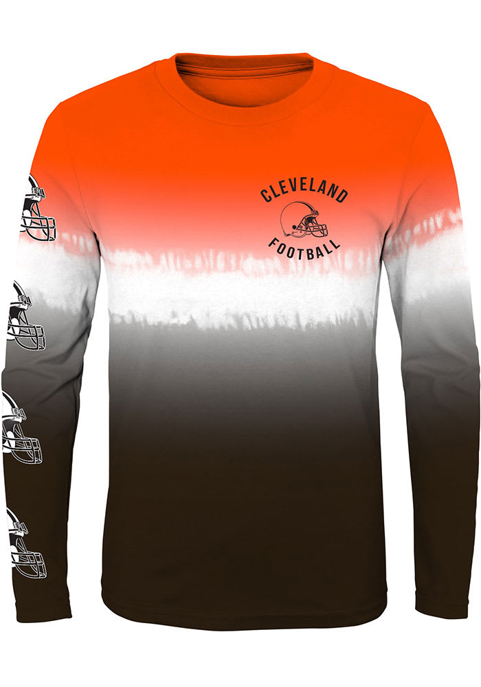 Outerstuff Youth Baker Mayfield Orange Cleveland Browns Mainliner Player Name & Number Long Sleeve T-Shirt