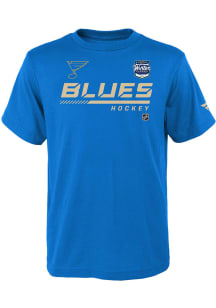 St Louis Blues Youth Blue WC Locker Room Short Sleeve T-Shirt