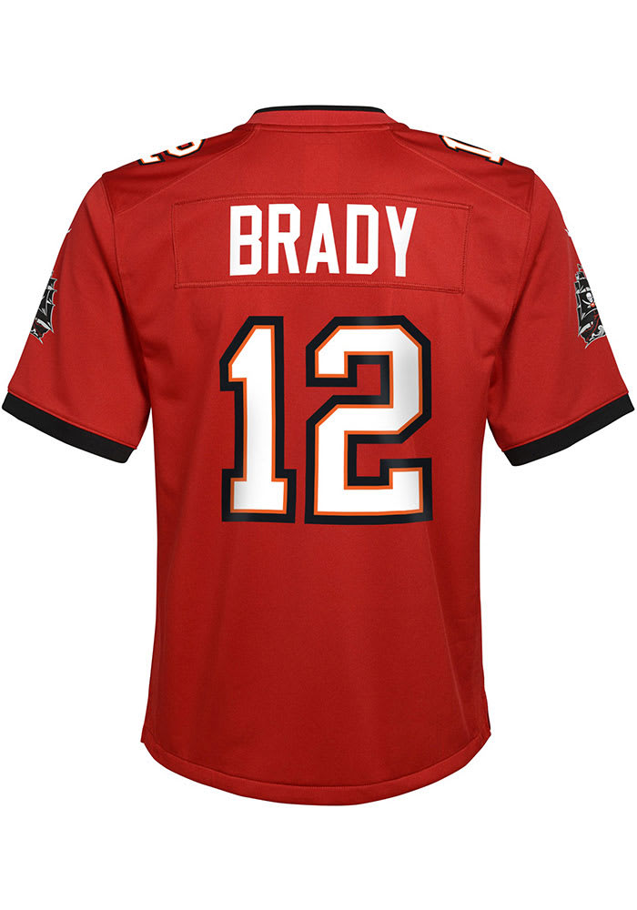 Tom Brady Tampa Bay Buccaneers Youth Red Nike Home Football Jersey