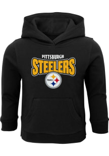 Pittsburgh Steelers Toddler Black Draft Pick Long Sleeve Hooded Sweatshirt