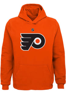 Philadelphia Flyers Youth Orange Primary Logo Long Sleeve Hoodie