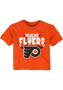 Philadelphia Flyers Infant Crossed in Front Short Sleeve T-Shirt Orange