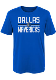 Dallas Mavericks Boys Blue Classic Short Sleeve T-Shirt