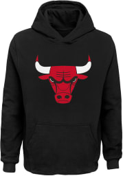Chicago Bulls Youth Black Primary Logo Long Sleeve Hoodie