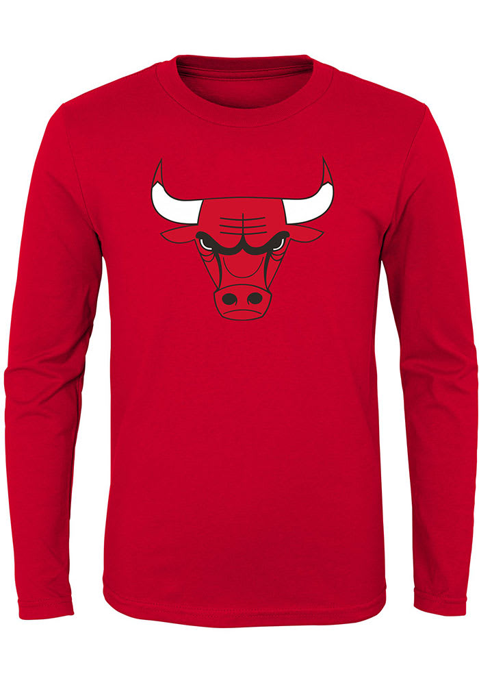 Chicago Bulls Toddler Red Primary Logo Long Sleeve T-Shirt