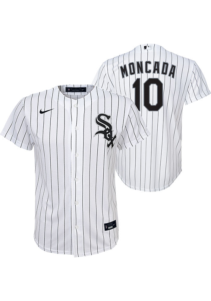 Yoan Moncada Nike Chicago White Sox Youth White Home Jersey
