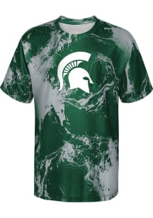 Michigan State Spartans Boys Green In The Mix Short Sleeve T-Shirt