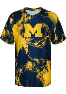 Michigan Wolverines Boys Navy Blue In The Mix Short Sleeve T-Shirt