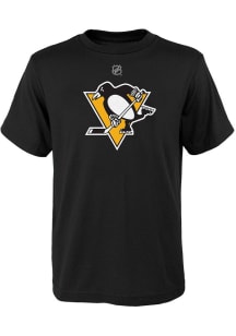 Pittsburgh Penguins Boys Black Primary Logo Short Sleeve T-Shirt