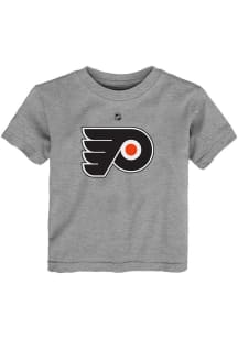 Philadelphia Flyers Toddler Grey Primary Logo Short Sleeve T-Shirt