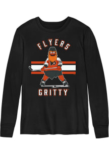 Gritty  Outer Stuff Philadelphia Flyers Toddler Black Gritty Life Long Sleeve T-Shirt