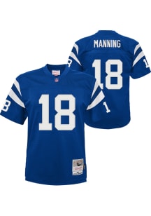 Peyton Manning Indianapolis Colts Youth Blue Mitchell and Ness Legacy Road Football Jersey