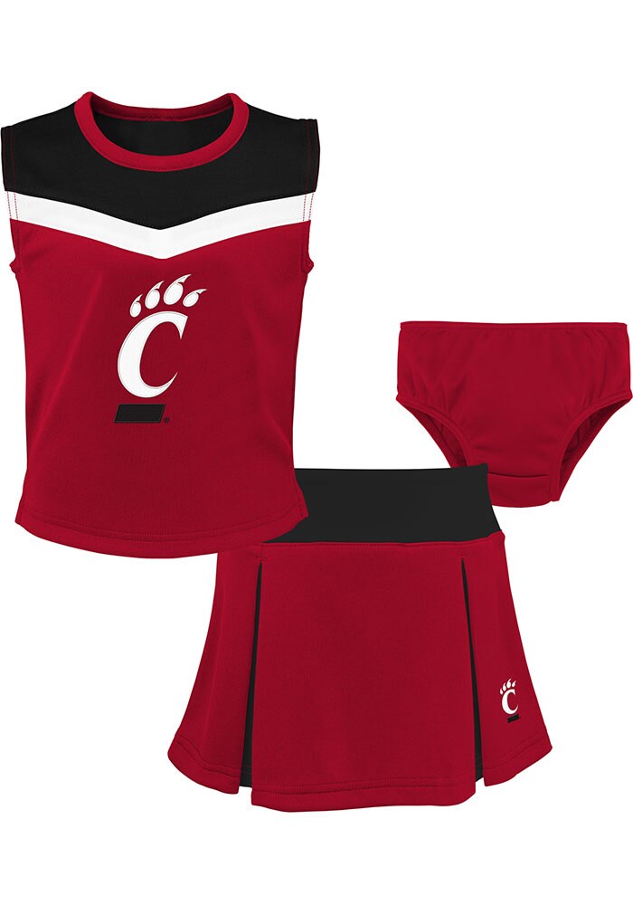 Cincinnati Bearcats Girls Red Spirit Cheer 2PC Set