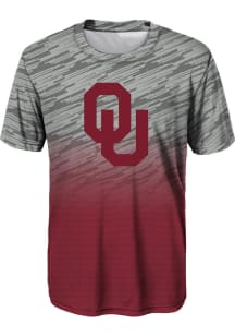 Oklahoma Sooners Youth Cardinal Stadium Short Sleeve T-Shirt