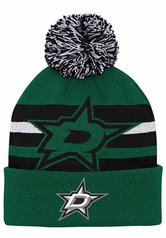Dallas Stars Green Heritage Cuff Youth Knit Hat