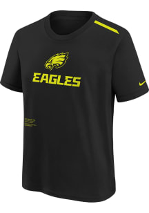 Nike Philadelphia Eagles Youth Black Volt Short Sleeve T-Shirt