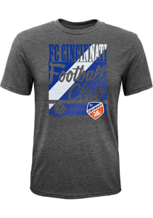 FC Cincinnati Youth Grey Classico Short Sleeve Fashion T-Shirt
