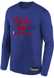 Nike Philadelphia 76ers Youth Blue Practice Long Sleeve T-Shirt