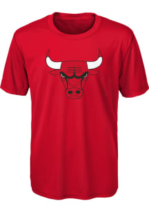 Chicago Bulls Youth Red Primary Logo Short Sleeve T-Shirt