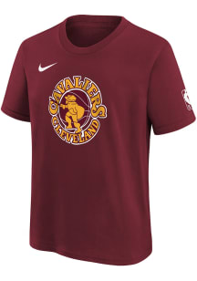 Nike Cleveland Cavaliers Youth Red Mixtape Logo Short Sleeve T-Shirt