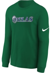 Nike Dallas Mavericks Youth Green Mixtape Long Sleeve T-Shirt