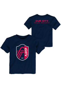 St Louis City SC Toddler Navy Blue Our City Short Sleeve T-Shirt