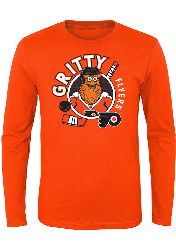 Gritty Outer Stuff Philadelphia Flyers Toddler Orange Gritty Ready to Play Long Sleeve T-Shirt