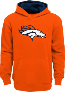 Denver Broncos Boys Orange Prime Long Sleeve Hooded Sweatshirt