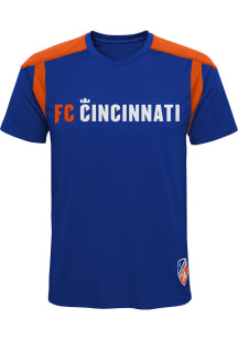 FC Cincinnati Toddler Blue Wordmark Performance Short Sleeve T-Shirt