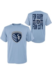 Sporting Kansas City Youth Light Blue Slogan Back Short Sleeve T-Shirt