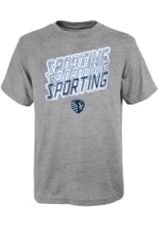 Sporting Kansas City Youth Grey Venice Short Sleeve T-Shirt