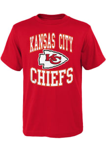 Kansas City Chiefs Youth Red High Stepper Short Sleeve T-Shirt