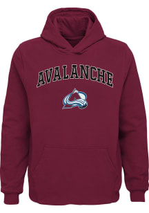 Colorado Avalanche Boys Maroon Arched Logo Long Sleeve T-Shirt