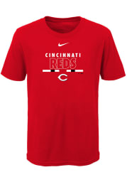 Nike Cincinnati Reds Youth Red Team Highlight Short Sleeve T-Shirt