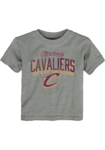 Cleveland Cavaliers Toddler Grey Couch Slide Short Sleeve T-Shirt