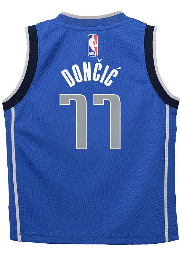 Luka Doncic Nike Dallas Mavericks Boys Blue Replica Icon Basketball Jersey