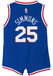76ers Baby Outer Stuff Ben Simmons  Replica Road Basketball Jersey