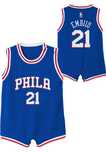 76ers Baby Outer Stuff Joel Embiid  Replica Road Basketball Jersey