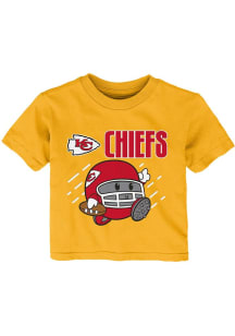 Kansas City Chiefs Infant Poki Player Short Sleeve T-Shirt Gold