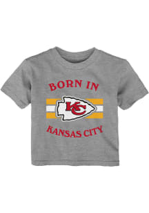 Kansas City Chiefs Infant My Home Town Short Sleeve T-Shirt Grey