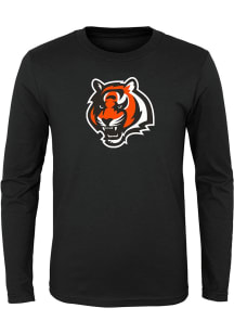Cincinnati Bengals Toddler Black Primary Logo Long Sleeve T-Shirt